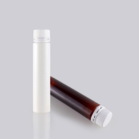 Qualité alimentaire 10ml 15ml 20ml 25ml 30ml Flacons vides en PET de liquide oral noir ambré avec bouchon à vis inviolable