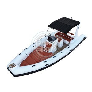 새로운 스타일 보우 비미니 보트 탑 커버 22ft 680 Orca 튜브 유리 섬유 유리 섬유 선체 콘솔 커버와 풍선 리브 보트 - Product Image 5