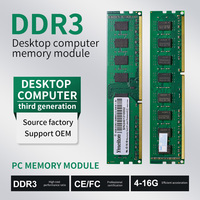 OEM Memoria RAM DDR3 Computer RAMs 8GB Customized Logo PC3 U-DIMM 1600HZ Memory RAM DDR3L 4GB High Quality 4/8GB for Desktop PC