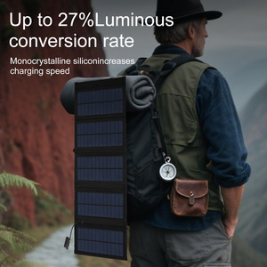 ALECTER APH-FB149 Panneau Solaire Portable Pliable en Silicium Monocristallin 60W Chargeur USB 5V Efficacité 20% Mini Recharge Extérieure - Product Image 3