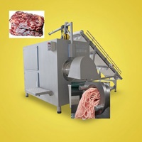 Machine à broyer la viande congelée 300L, pour poulet, porc, bœuf, broyeur de blocs de viande fraîche/congelée pour la transformation de la viande commerciale