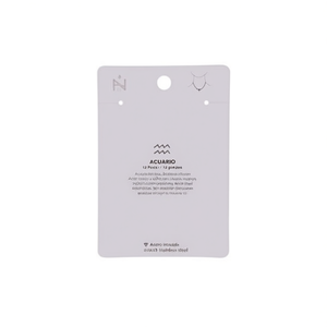 Collar de Cristal Acuario, Juego de Joyería del Zodiaco de Acero Inoxidable de 12 Piezas - Product Image 1