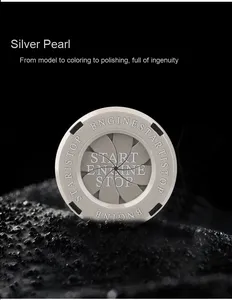 Cache-bouton de protection à un bouton, nouveau, pour interrupteur d'allumage de voiture et moto, anneau décoratif en alliage de zinc, bouton de démarrage rotatif - Product Image 4