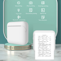 Printer Thermal Anak Pelajar 200 DPI Ukuran Kertas 6m untuk Barcode & Catatan Tempel Antarmuka USB Baterai 1200MAH - Ready Stock