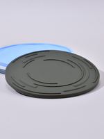 Tapis de table rond résistant à la chaleur sous-verre sous-tasse protecteur de table sous-verre en silicone sous-verre