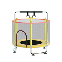 Mini Trampolín Hexagonal de Alta Calidad para Interiores con Cuerdas Elásticas y Componentes de Plástico para Ejercicio Femenino