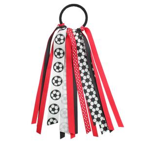 Nouveau style en gros : Bandeaux à nœud pour le football et le cheerleading, rubans de cheering faits à la main, attaches pour cheveux sportives pour enfants et filles - Product Image 5