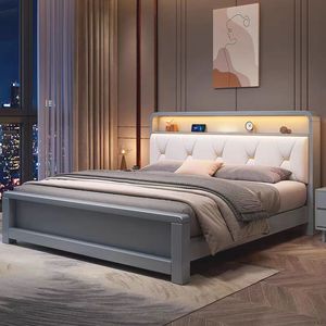 Dernier modèle Meubles de chambre à coucher en bois massif Nature Europe du Nord Lit en bois avec rangement Lits en bois massif Europe du Nord - Product Image 4