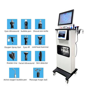 Appareil d'hydrodermabrasion haute fréquence avec petites bulles et injection d'oxygène pour un nettoyage en profondeur et l'élimination des points noirs, prise UK - Product Image 6