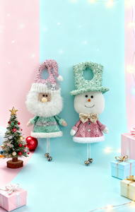 SOTE Nouveau design Pendentif Macaron Bonhomme de neige de Noël Nouvel An Décoration de Noël pour la maison Pendentif Décoration de Noël pour la maison - Product Image 4