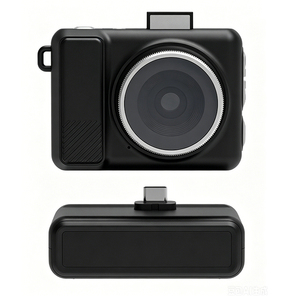 <span class=keywords><strong>Mini</strong></span> caméra numérique de poche 1080P HD avec écran LCD 2.0 pouces, lampe torche intégrée et support de batterie intégré pour la vie quotidienne, les vlogs, les réunions et l'enregistrement - Product Image 1