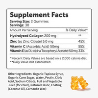 Gummies véganes au collagène extra fort OEM ODM avec biotine, vitamines C et E pour soutenir la santé des cheveux, de la peau, des ongles, des os et des muscles - Complément alimentaire