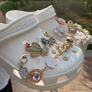 HYB kuaji diseñadores metal lujo Bling personalizado rhinestone metal diseñadores metal marca zapato encantos para zuecos zapatos Decoración - Product Image 2