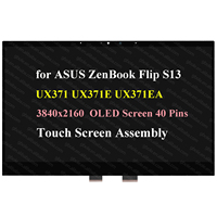 شاشة عرض OLED LCD مقاس 13.3 بوصة لجهاز ASUS ZenBook Flip S13 UX371 UX371E UX371EA مع شاشة لمس UHD 4K ومجموعة محول رقمي