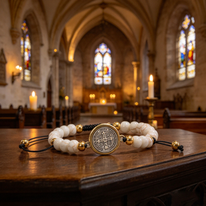 Collier de prière en bois avec perles, croix en argent, bijoux religieux catholiques chrétiens, unisexe, fait à la main - Product Image 2