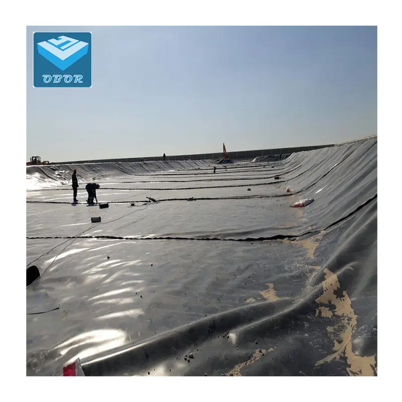 أغشية أرضية من HDPE بطانة بركة مزرعة سمك 0.75 مم 1 مم 1.5 مم بطانة سد