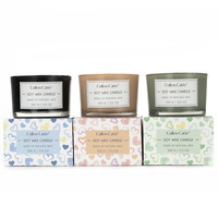 Ensemble de bougies parfumées en gros Coffret cadeau de bougies de luxe Bougies en cire de soja aromatiques Fête des mères