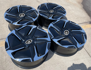 ล้อรถยนต์ trz <span class=keywords><strong>18</strong></span> 20 22 24นิ้วล้อและ<span class=keywords><strong>ยาง</strong></span>ขนาด6X139.7 8x165เงาล้อโครเมี่ยมสีดำสำหรับ Chevy Silverado Sierra Hummer 2500 - Product Image 2