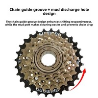 Volant de vélo de montagne pliable TZ500-7, cassette de pignon métallique 6/7 vitesses, roue libre filetée pour VTT