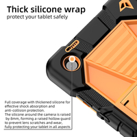 Étui de protection en silicone robuste avec support intégré et bandoulière pour Lenovo Tab One 8,7 pouces Lenovo K9