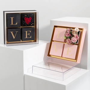 Decorazione del bouquet in acrilico trasparente confezione <span class=keywords><strong>regalo</strong></span> a <span class=keywords><strong>sorpresa</strong></span> vuota di san valentino confezione <span class=keywords><strong>regalo</strong></span> a <span class=keywords><strong>sorpresa</strong></span> d'amore - Product Image 5