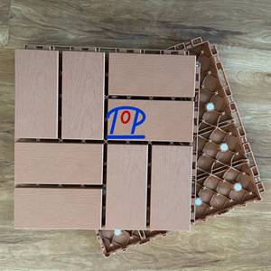 Anti-slip <b>Plastic</b> Interlocking <b>Tile</b> Outdoor Floor Decking <b>Tiles</b> for <b>Garden</b> Terrace Balcony - Product Image 4