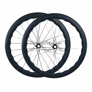 Bánh xe đạp <span class=keywords><strong>Carbon</strong></span> 700c 50mm 45mm Clincher, phanh đĩa, moay-ơ <span class=keywords><strong>Powerway</strong></span>, bề mặt UD - Product Image 1