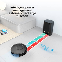 Robot Aspirador Inteligente para Limpieza del Hogar sin Esfuerzo, 3500Pa Ajustable, Limpiador de Pisos 2 en 1 Húmedo/Seco, Recarga Automática, Control por Aplicación Android, GPS