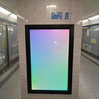 Boîte à lumière LED dynamique RGB avec cadre à clipser pour affichage publicitaire, taille personnalisée, signalétique intérieure