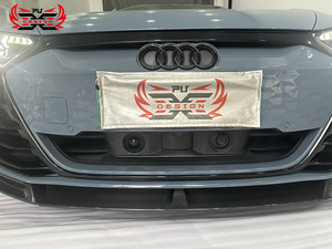 Labbro Anteriore in Fibra di Carbonio PU, Perfettamente Adattabile, Stile FD per <span class=keywords><strong>Audi</strong></span> E-<span class=keywords><strong>Tron</strong></span> <span class=keywords><strong>GT</strong></span>, Kit Carrozzeria per Paraurti Anteriore - Product Image 5