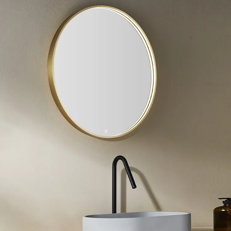 Modern Design Custom Decorative 3D Magic Tunnel Mirror Smart Led Lighted Bathroom Mirror With Magnifying