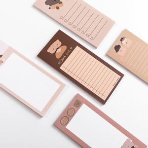 Promotionele Kantoorbenodigdheden Briefpapier 50 Lakens Kawaii Afdrukken Memo Pad Notepad