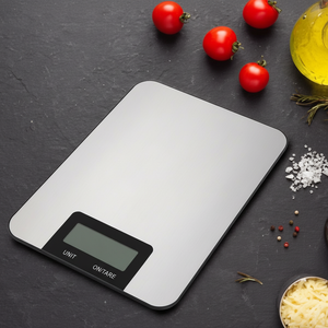 Balance alimentaire numérique intelligente en métal, outil de mesure de poids pour la cuisine, gadgets électroniques domestiques, arrêt automatique, alimentation par piles - Product Image 1