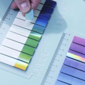 Color Self-Adhesive Paper Memo Pad Bookmark Study Office Supplies Stationery Index <b>Label</b> 20x9cm Gift - Product Image 3