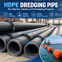 Pipa Tahan Aus Tinggi DN40-1200MM 1-80BAR untuk Pengerukan dan Saluran Tambang, Pipa Plastik Cetak