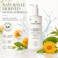 SILU Champú y Gel de Baño 2 en 1 con Aminoácidos de Caléndula 500ml, Champú Suave para Bebés Sin Lágrimas, Para Piel y Cabello Sensibles
