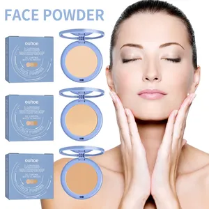 Nouveau visage imperméable pressé réglage poudre fond de teint longue durée mat contrôle de l'huile maquillage naturel poudre minérale cosmétiques - Product Image 5
