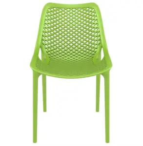 야외 공원 플라스틱 야외 스태킹 카페 야외 메쉬 의자