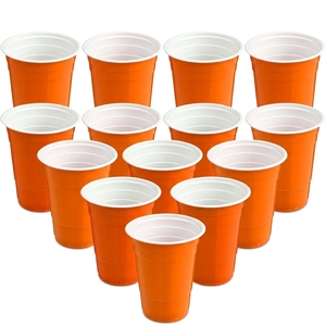 Gobelets <span class=keywords><strong>de</strong></span> fête réutilisables en plastique PP bicolores <span class=keywords><strong>de</strong></span> 16 oz pour événements en plein air, fêtes, barbecues et pique-niques - Product Image 2