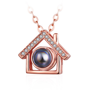 Collana con Proiezione 'Ti Amo' in 100 Lingue Diverse, Gioiello Commemorativo per Matrimoni <span class=keywords><strong>e</strong></span> San Valentino - Product Image 2