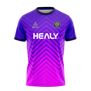 Kaos Sepak Bola Retro Oversize Klasik HEALY Custom untuk Pria, Jersey Sepak Bola Vintage dengan Kerah Polo V-Neck - Product Image 2