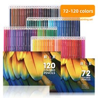 Lot de crayons gras 48/72/120 couleurs en boîte PP – Fournitures d'art pour l'école, les étudiants, le graffiti et la peinture – Vente en gros personnalisée