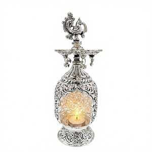 Traditional Peacock Tealight Lamp - Product Image 1