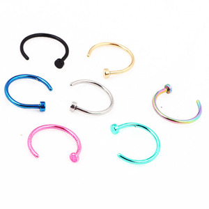Fashion Body Jewelry Piercing Nose <strong>Ring</strong> Stainless Steel Gold Nose <strong>Rings</strong> Small Hoop <strong>Fake</strong> Piercing Nose <strong>Rings</strong> for Women Men - Product Image 6