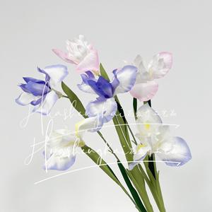 Artificial Iris <b>Flowers</b> Silk <b>Flower</b> <b>Single</b> Branch High Simulation Wedding Home Decoration Natural Style - Product Image 2
