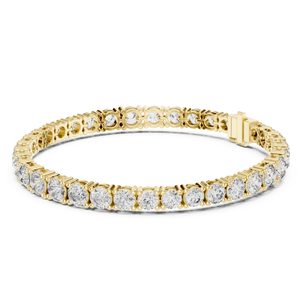 Pulsera de oro de lujo 22K con piedras de cristal brillantes, pulsera elegante para mujer, regalo para fiesta de boda, joyería de moda - Product Image 1