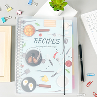2026 Myway Nouveau classeur de recettes pour inscrire vos propres recettes de pâtisserie avec couverture en PP, poche de rangement arrière et onglets pour la pâtisserie