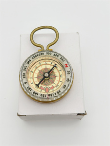 Bisel de fluorescencia giratorio de grado de Color dorado, resistente al agua, exploración geológica, brújula, dirección, colgante de reloj de bolsillo - Product Image 6