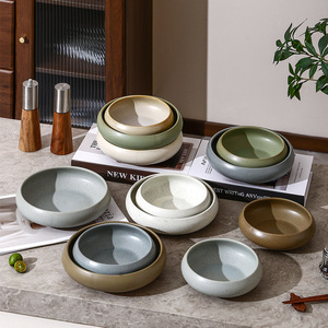 Cuenco de cerámica Retro para sopa, cuenco grande para mezclar ensaladas, porcelana, <span class=keywords><strong>Sushi</strong></span>, Sashimi, plato hondo, fruta, postre, cuenco para servir - Product Image 3