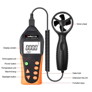 VC-816B เครื่องวัดความเร็วรอบแบบดิจิตอล อิเล็กทรอนิกส์ เครื่องวัดความเร็วลมแบบแยกส่วน พร้อมเทคโนโลยีตลับลูกปืนแรงเสียดทานต่ำ VC-816B VC-816B - Product Image 4